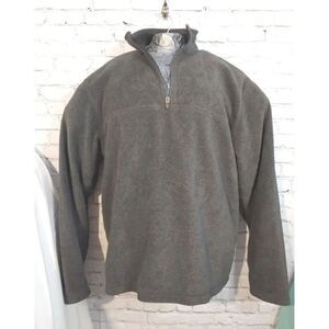 Footlocker Men's Size XL Grey 1/4 Zip Fleece Sweatshirt.